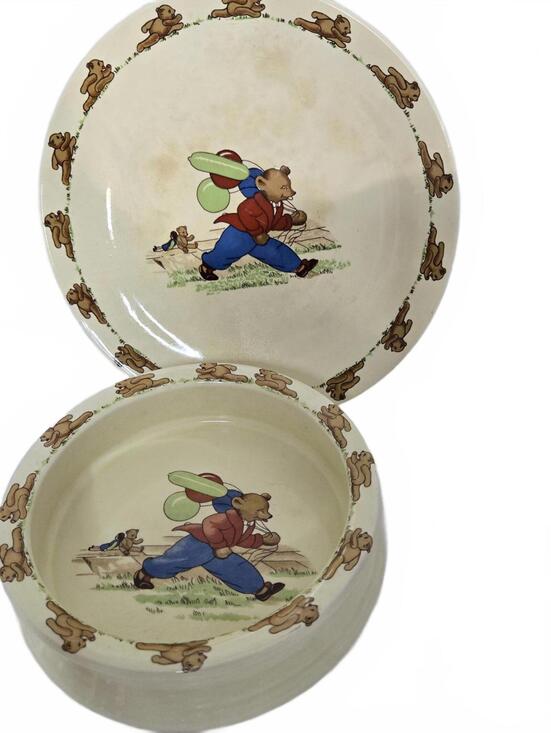 Other - Teddy Bear / Vintage / SylvaC ware / Child's Dish Set / Made in UK